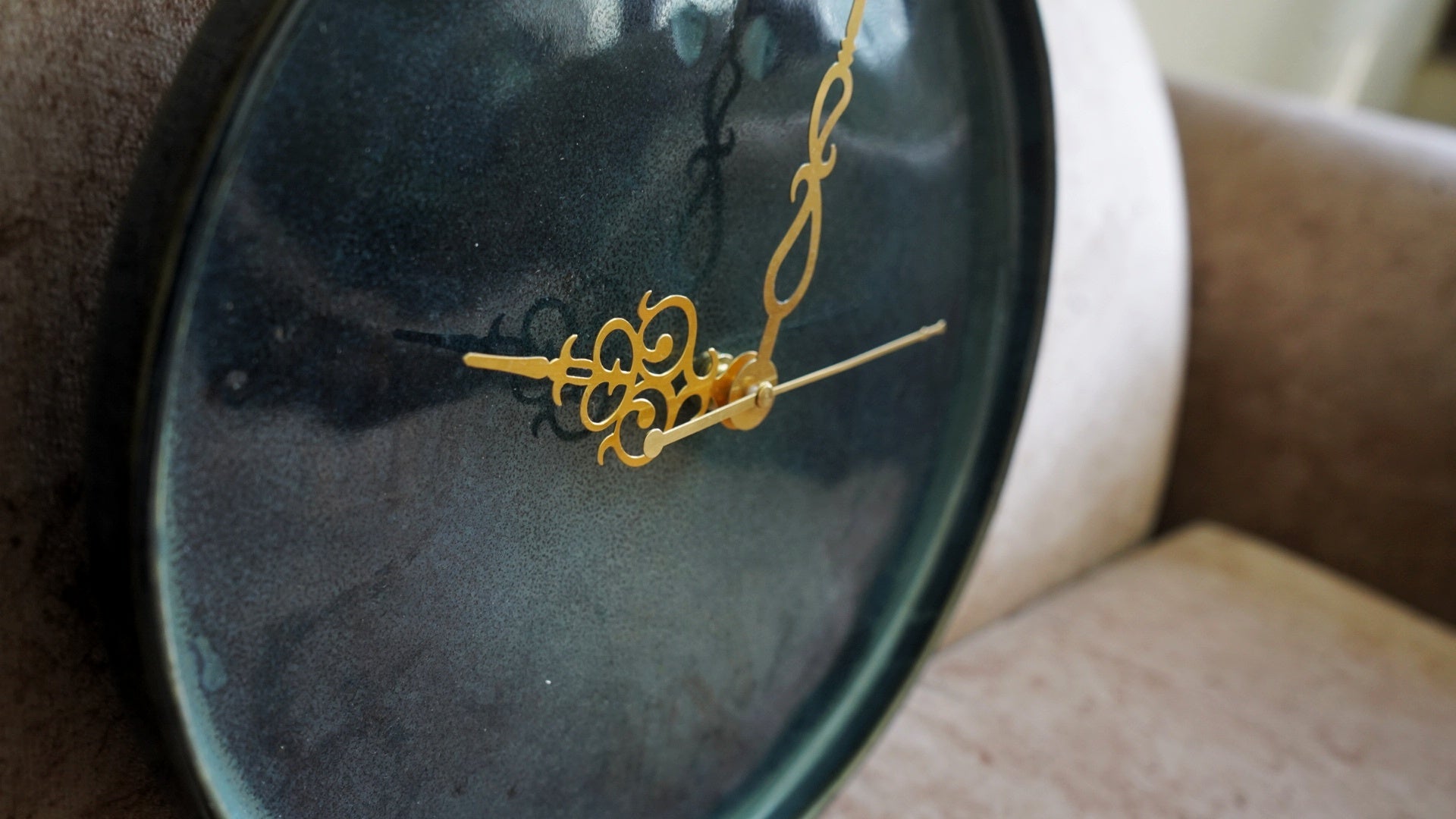 Emerald Green Ceramic Clock