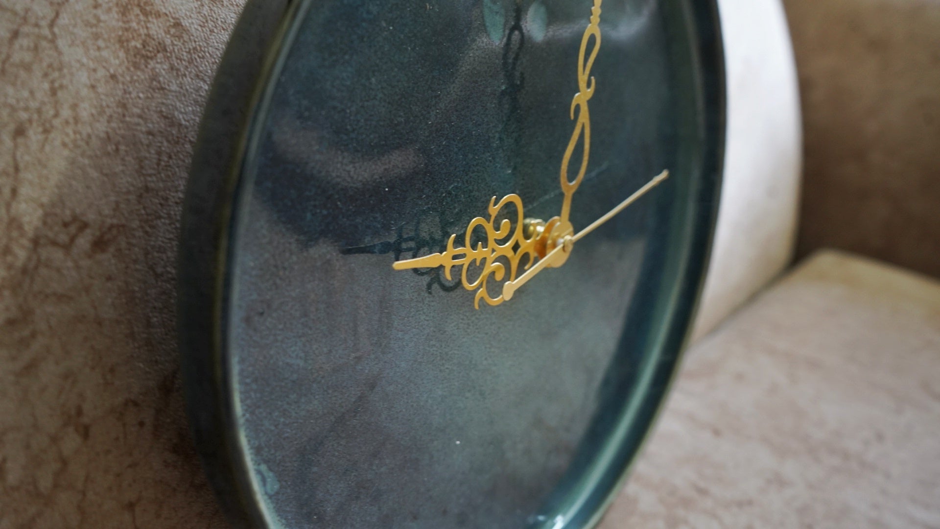 Emerald Green Ceramic Clock