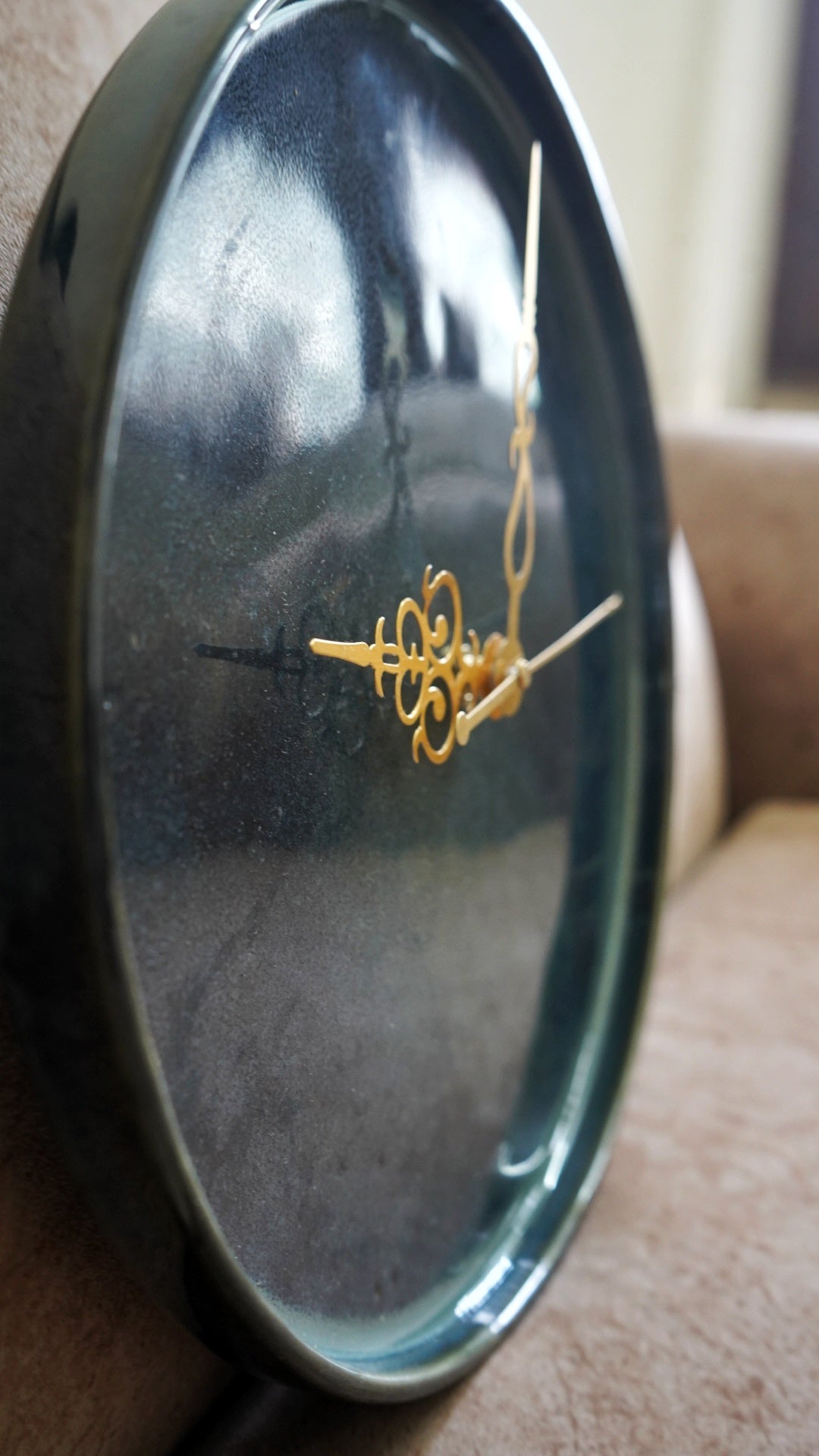 Emerald Green Ceramic Clock