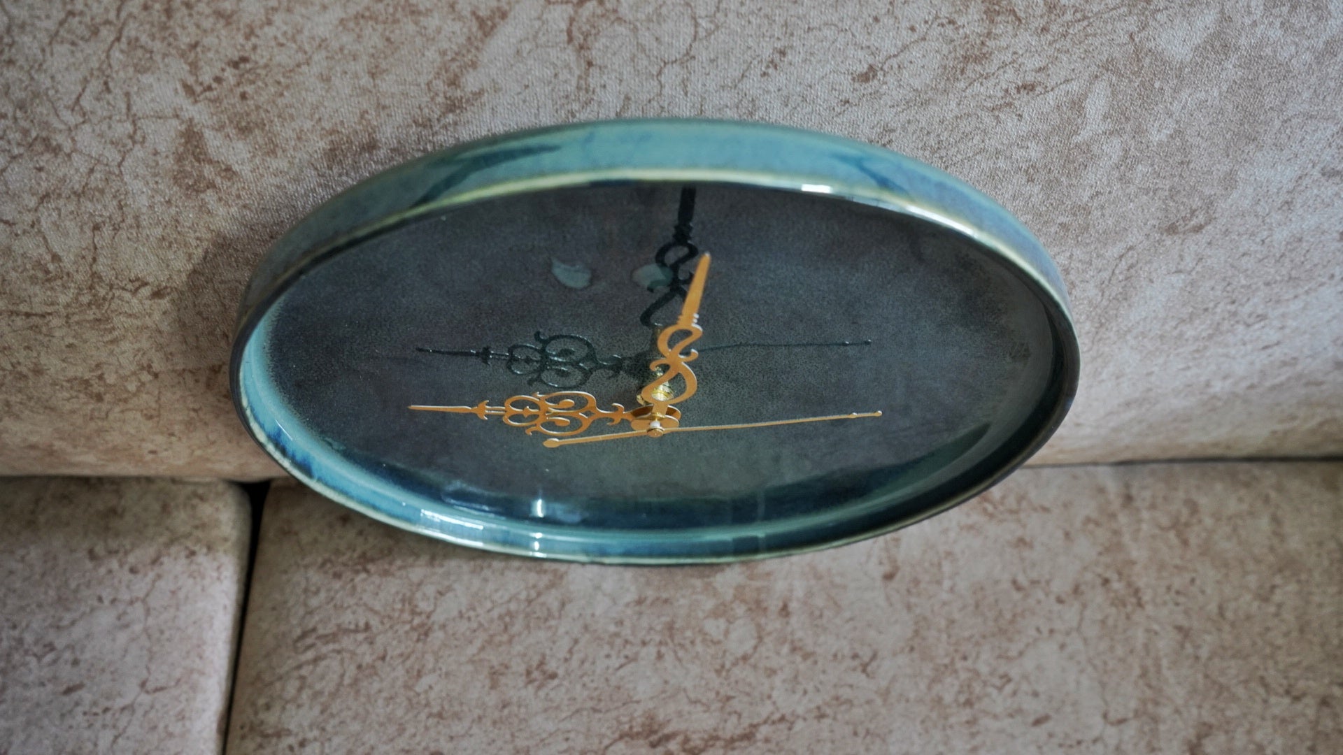 Emerald Green Ceramic Clock